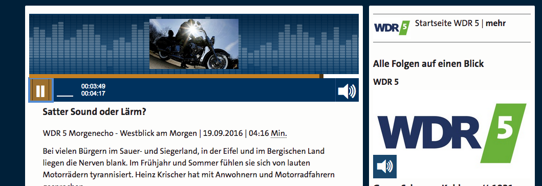 WDR Hörfunk berichtet aus NRW.